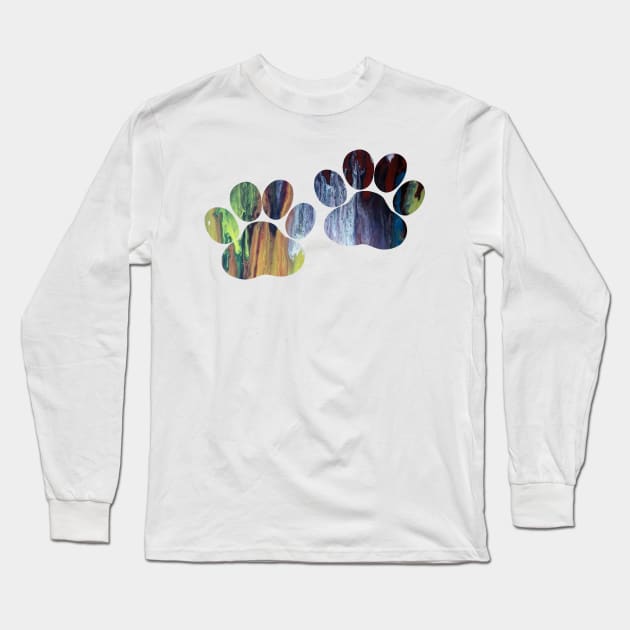 Dog paws Long Sleeve T-Shirt by TheJollyMarten